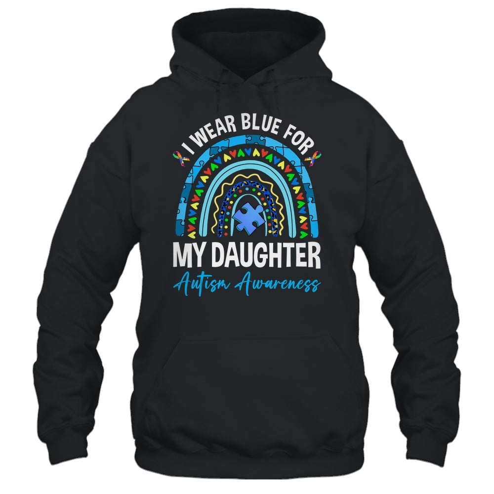 I Wear Blue For My Daughter Autism Awareness Matching Family Shirt & Hoodie | siriusteestore