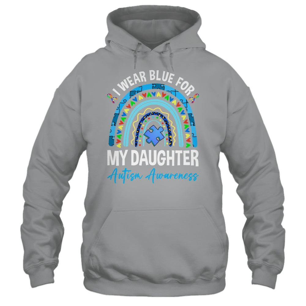 I Wear Blue For My Daughter Autism Awareness Matching Family Shirt & Hoodie | siriusteestore