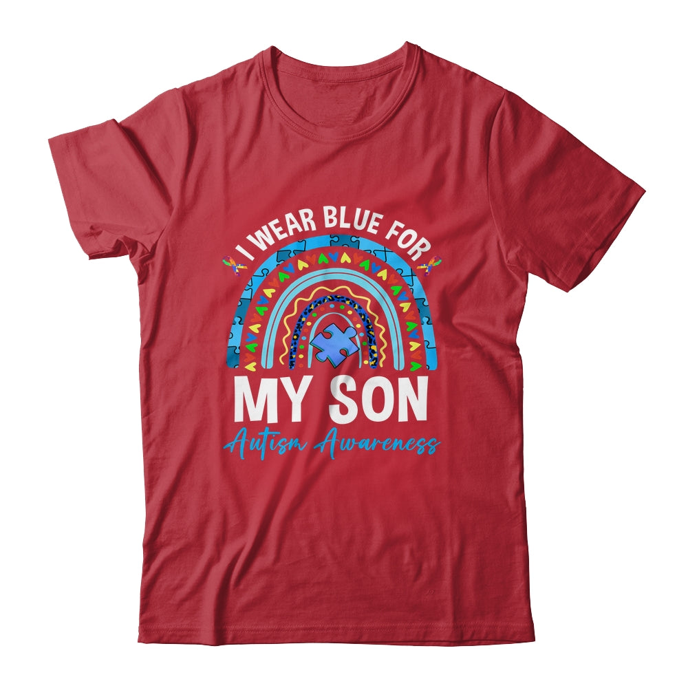 I Wear Blue For My Son Autism Awareness Matching Family Shirt & Hoodie | siriusteestore
