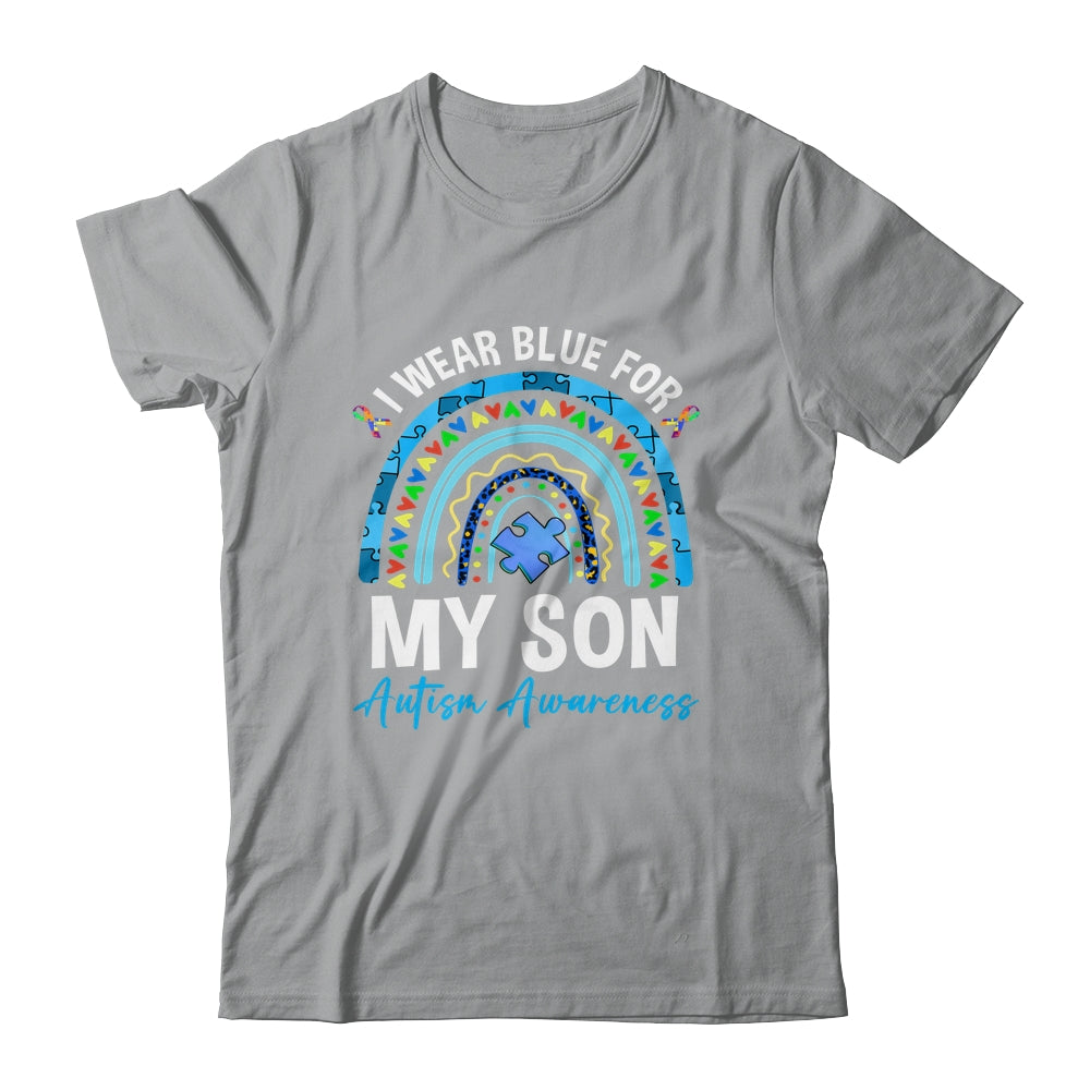 I Wear Blue For My Son Autism Awareness Matching Family Shirt & Hoodie | siriusteestore