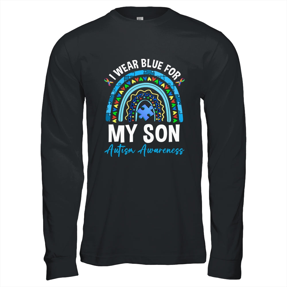 I Wear Blue For My Son Autism Awareness Matching Family Shirt & Hoodie | siriusteestore