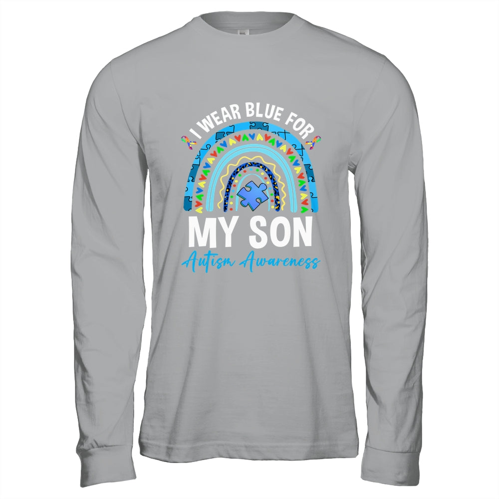 I Wear Blue For My Son Autism Awareness Matching Family Shirt & Hoodie | siriusteestore