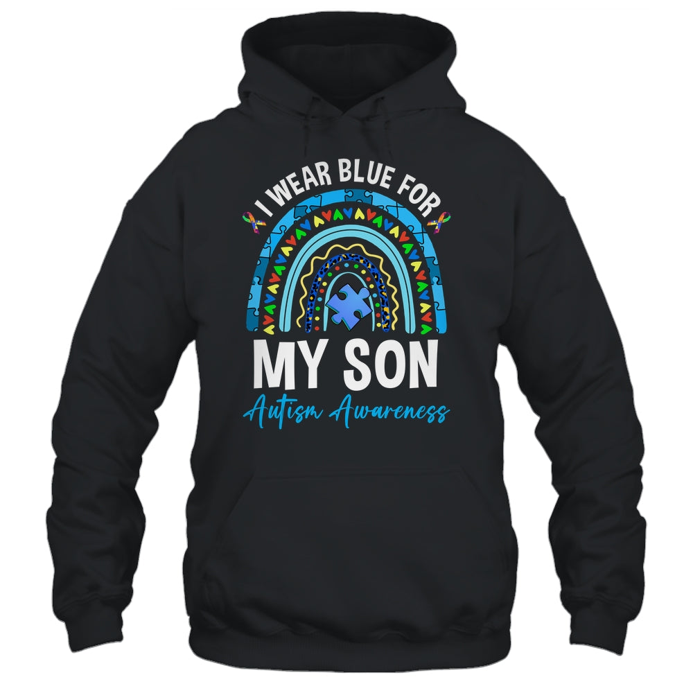 I Wear Blue For My Son Autism Awareness Matching Family Shirt & Hoodie | siriusteestore