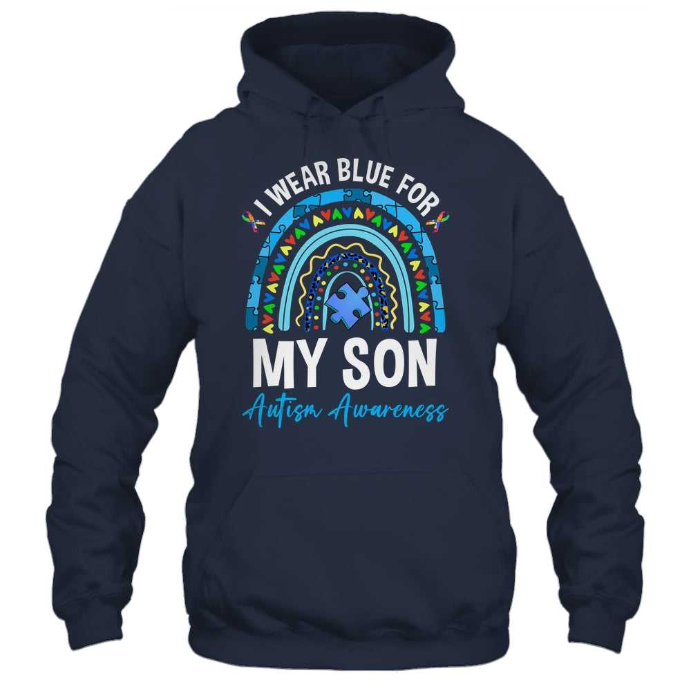 I Wear Blue For My Son Autism Awareness Matching Family Shirt & Hoodie | siriusteestore