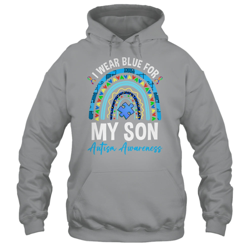 I Wear Blue For My Son Autism Awareness Matching Family Shirt & Hoodie | siriusteestore