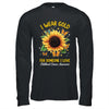 I Wear Gold Childhood Cancer Awareness Sunflower Women Kids Shirt & Hoodie | siriusteestore
