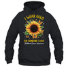 I Wear Gold Childhood Cancer Awareness Sunflower Women Kids Shirt & Hoodie | siriusteestore