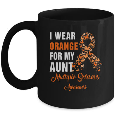 I Wear Orange For My Aunt MS Warrior Multiple Sclerosis Mug | siriusteestore
