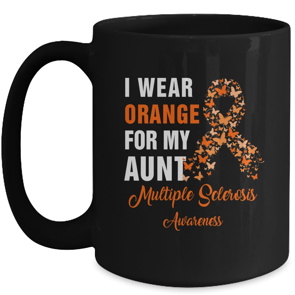 I Wear Orange For My Aunt MS Warrior Multiple Sclerosis Mug | siriusteestore