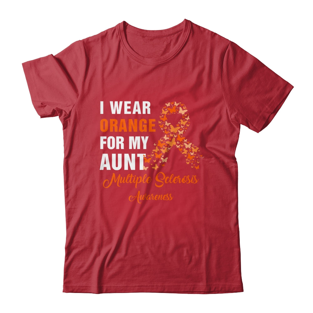 I Wear Orange For My Aunt MS Warrior Multiple Sclerosis Shirt & Hoodie | siriusteestore