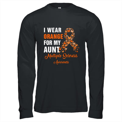 I Wear Orange For My Aunt MS Warrior Multiple Sclerosis Shirt & Hoodie | siriusteestore