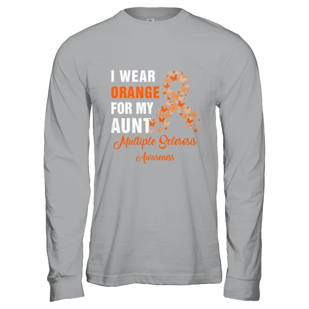 I Wear Orange For My Aunt MS Warrior Multiple Sclerosis Shirt & Hoodie | siriusteestore