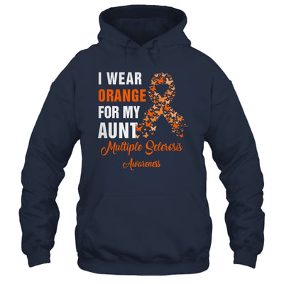 I Wear Orange For My Aunt MS Warrior Multiple Sclerosis Shirt & Hoodie | siriusteestore
