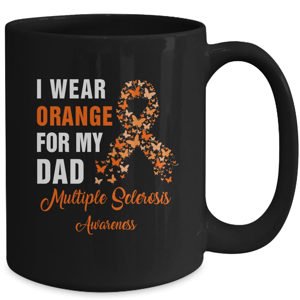 I Wear Orange For My Dad MS Warrior Multiple Sclerosis Mug | siriusteestore