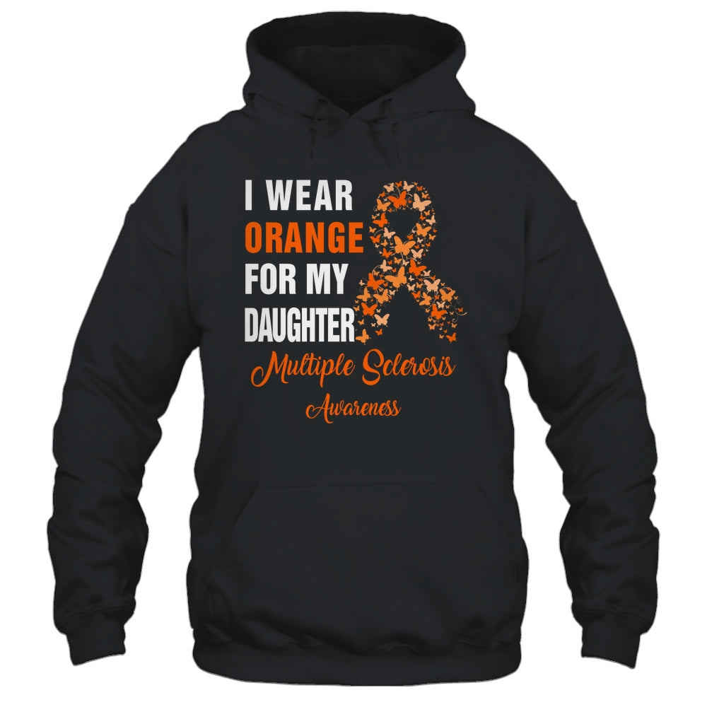 I Wear Orange For My Daughter MS Warrior Multiple Sclerosis Shirt & Hoodie | siriusteestore