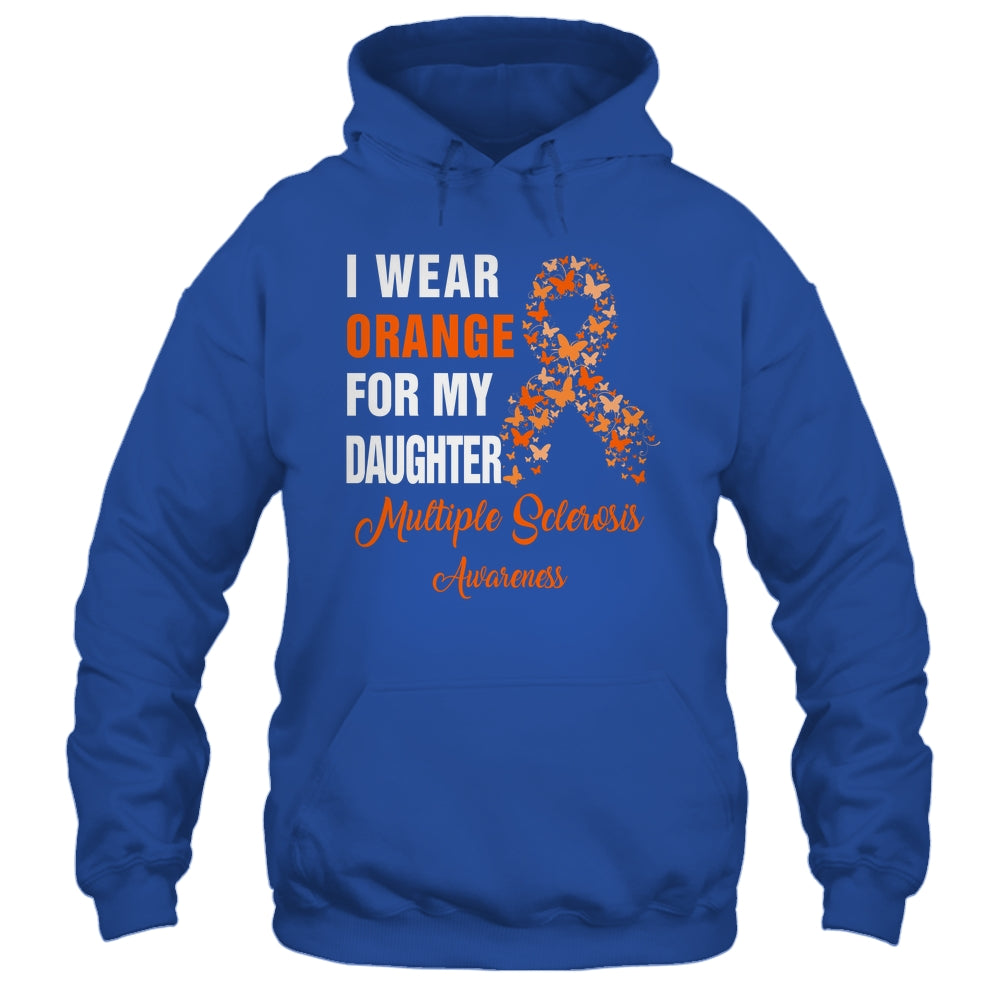 I Wear Orange For My Daughter MS Warrior Multiple Sclerosis Shirt & Hoodie | siriusteestore