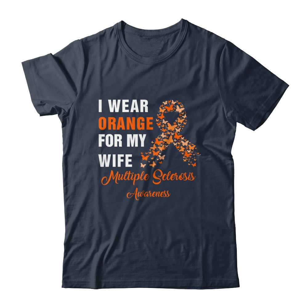 I Wear Orange For My Wife MS Warrior Multiple Sclerosis Shirt & Hoodie | siriusteestore