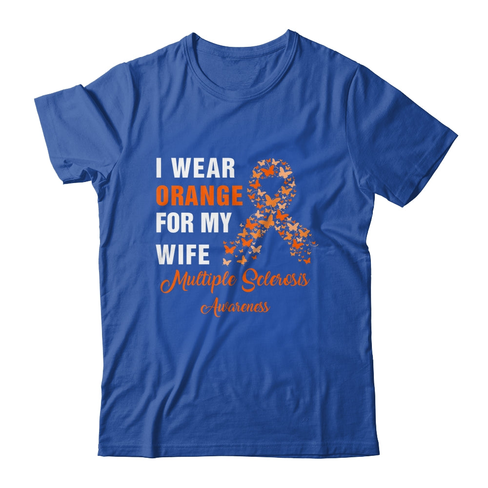 I Wear Orange For My Wife MS Warrior Multiple Sclerosis Shirt & Hoodie | siriusteestore