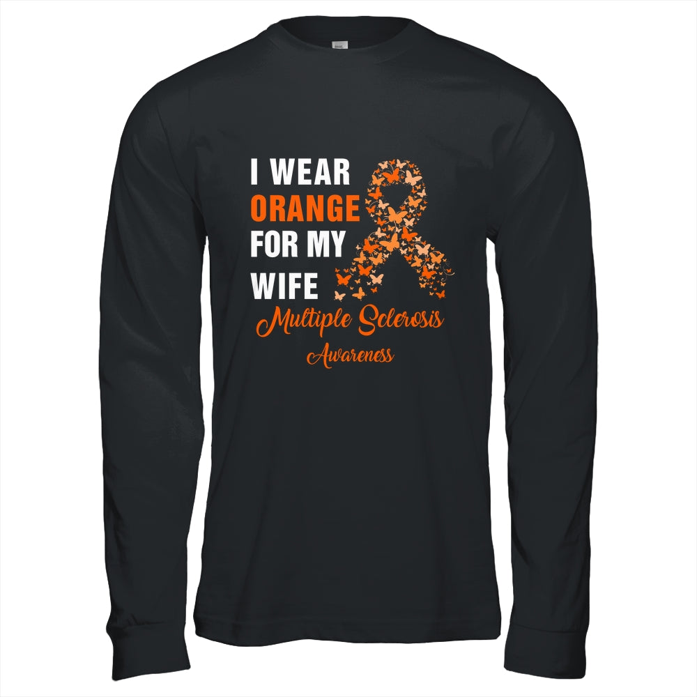 I Wear Orange For My Wife MS Warrior Multiple Sclerosis Shirt & Hoodie | siriusteestore