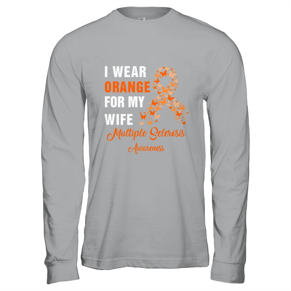 I Wear Orange For My Wife MS Warrior Multiple Sclerosis Shirt & Hoodie | siriusteestore