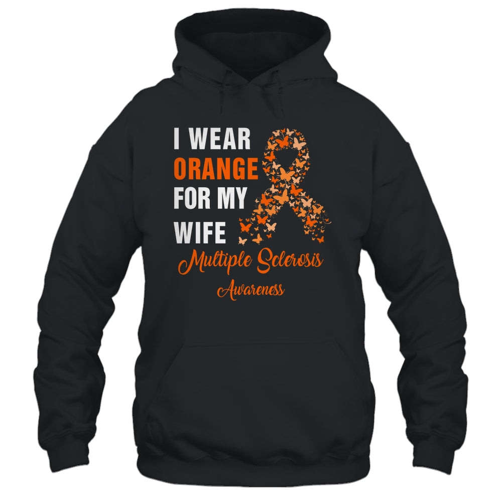 I Wear Orange For My Wife MS Warrior Multiple Sclerosis Shirt & Hoodie | siriusteestore