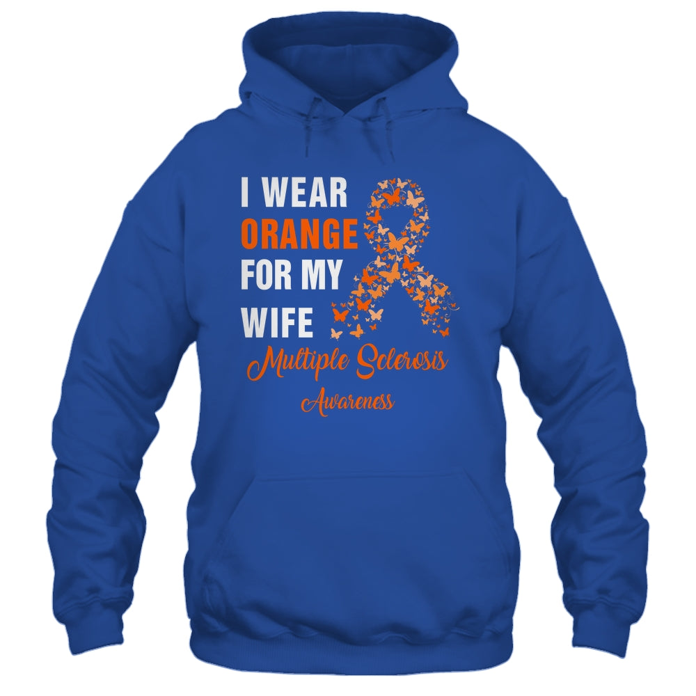 I Wear Orange For My Wife MS Warrior Multiple Sclerosis Shirt & Hoodie | siriusteestore
