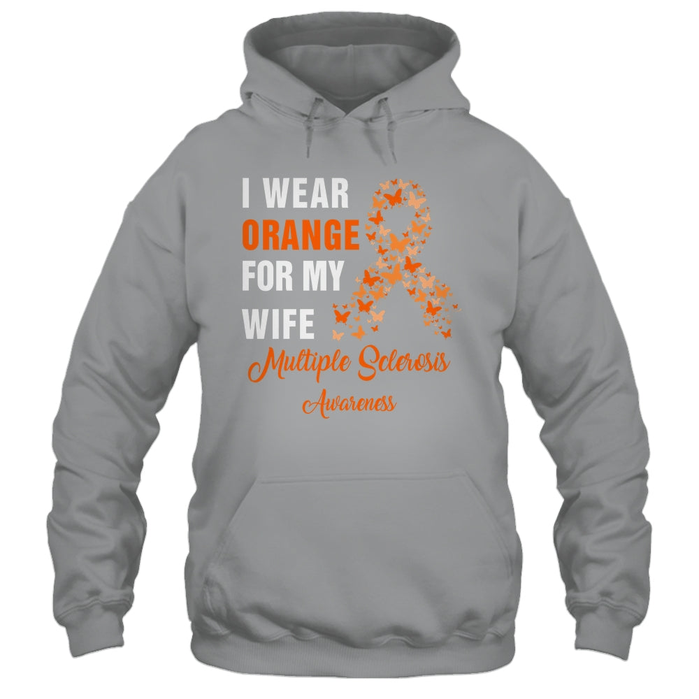 I Wear Orange For My Wife MS Warrior Multiple Sclerosis Shirt & Hoodie | siriusteestore