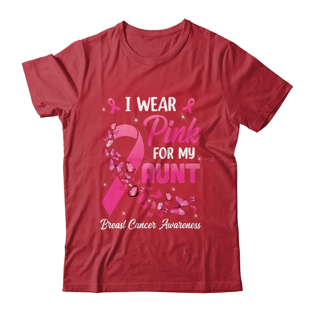 I Wear Pink For My Aunt Breast Cancer Awareness Women Shirt & Tank Top | siriusteestore