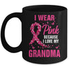 I Wear Pink For My Grandma Breast Cancer Awareness Butterfly Mug | siriusteestore