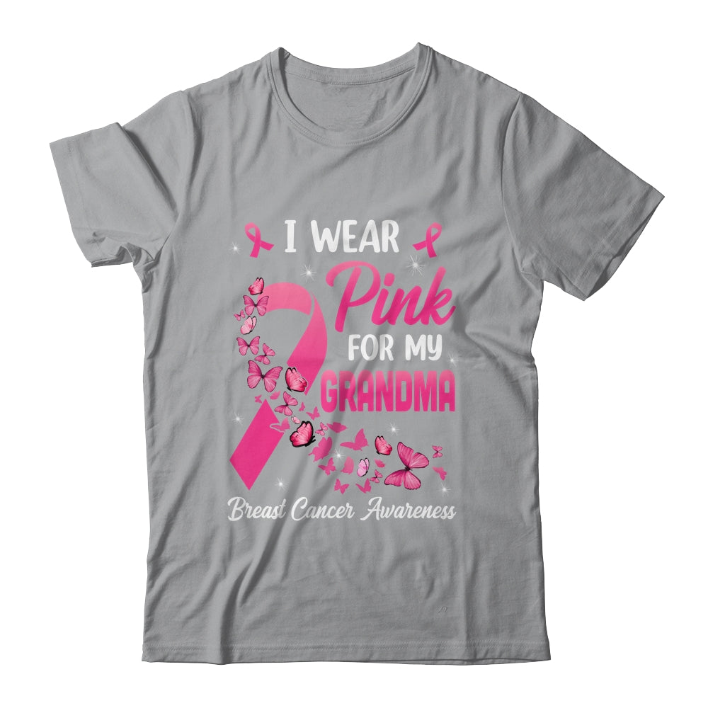 I Wear Pink For My Grandma Breast Cancer Awareness Women Shirt & Tank Top | siriusteestore
