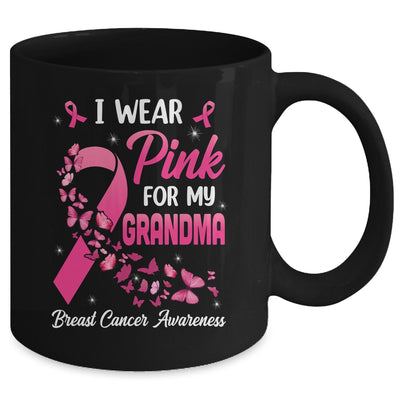 I Wear Pink For My Grandma Breast Cancer Awareness Women Mug | siriusteestore
