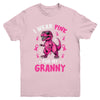 I Wear Pink For My Granny T-Rex Dinosaur Breast Cancer Awareness Youth Shirt | siriusteestore