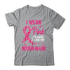 I Wear Pink For My Mother-In-Law Breast Cancer Awareness Butterfly Shirt & Tank Top | siriusteestore