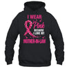 I Wear Pink For My Mother-In-Law Breast Cancer Awareness Butterfly Shirt & Tank Top | siriusteestore