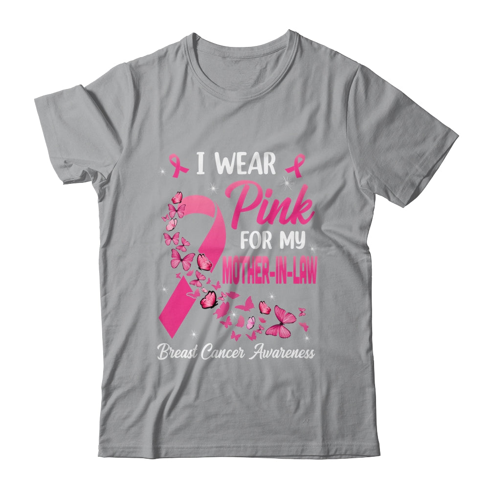 I Wear Pink For My Mother-In-Law Breast Cancer Awareness Women Shirt & Tank Top | siriusteestore