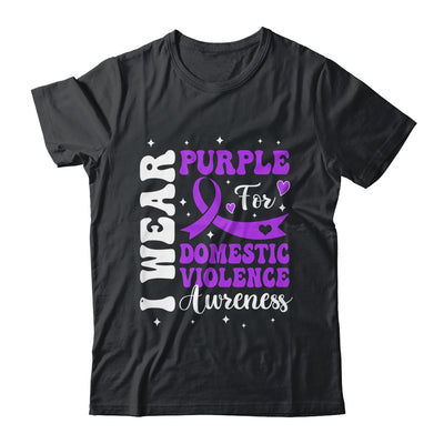 I Wear Purple Domestic Violence Awareness Men Women Shirt & Hoodie | siriusteestore