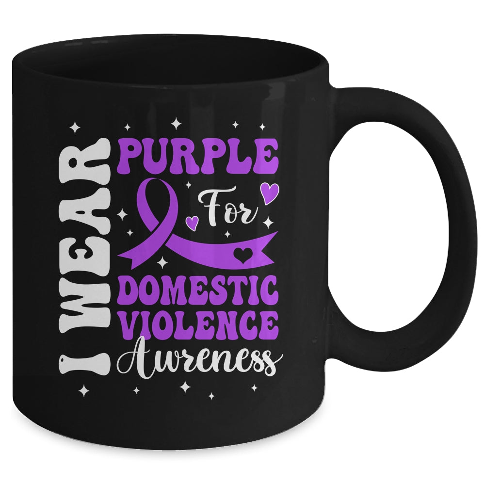 I Wear Purple Domestic Violence Awareness Men Women Mug | siriusteestore