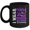 I Wear Purple Domestic Violence Awareness Men Women Mug | siriusteestore
