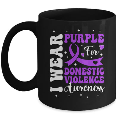 I Wear Purple Domestic Violence Awareness Men Women Mug | siriusteestore