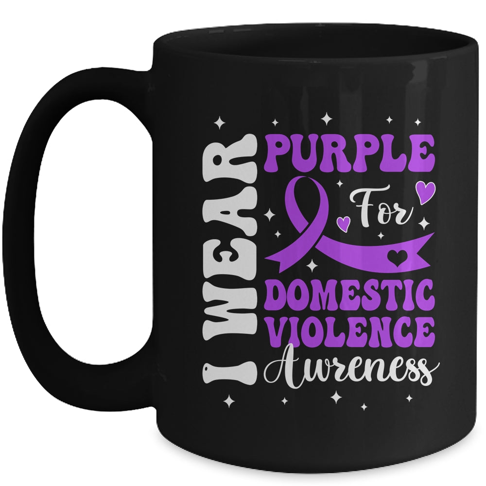 I Wear Purple Domestic Violence Awareness Men Women Mug | siriusteestore