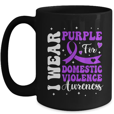 I Wear Purple Domestic Violence Awareness Men Women Mug | siriusteestore