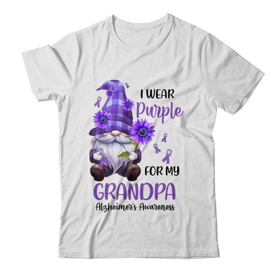 I Wear Purple For My Grandpa Gnome Alzheimer's Awareness Shirt & Hoodie | siriusteestore