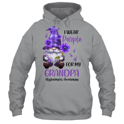 I Wear Purple For My Grandpa Gnome Alzheimer's Awareness Shirt & Hoodie | siriusteestore