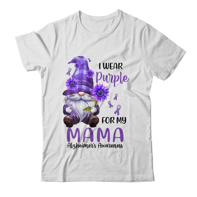I Wear Purple For My Mama Gnome Alzheimer's Awareness Shirt & Hoodie | siriusteestore