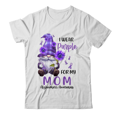 I Wear Purple For My Mom Gnome Alzheimer's Awareness Shirt & Hoodie | siriusteestore