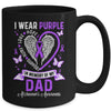 I Wear Purple In Memory Of My Dad Alzheimer's Awareness Mug | siriusteestore