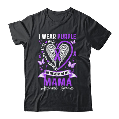 I Wear Purple In Memory Of My Mama Alzheimer's Awareness Shirt & Hoodie | siriusteestore