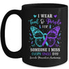I Wear Teal And Purple Suicide Awareness Butterfly Support Mug | siriusteestore