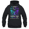 I Wear Teal And Purple Suicide Awareness Butterfly Support Shirt & Hoodie | siriusteestore