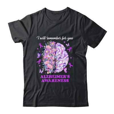 I Will Remember For You Brain Alzheimer's Awareness Shirt & Hoodie | siriusteestore